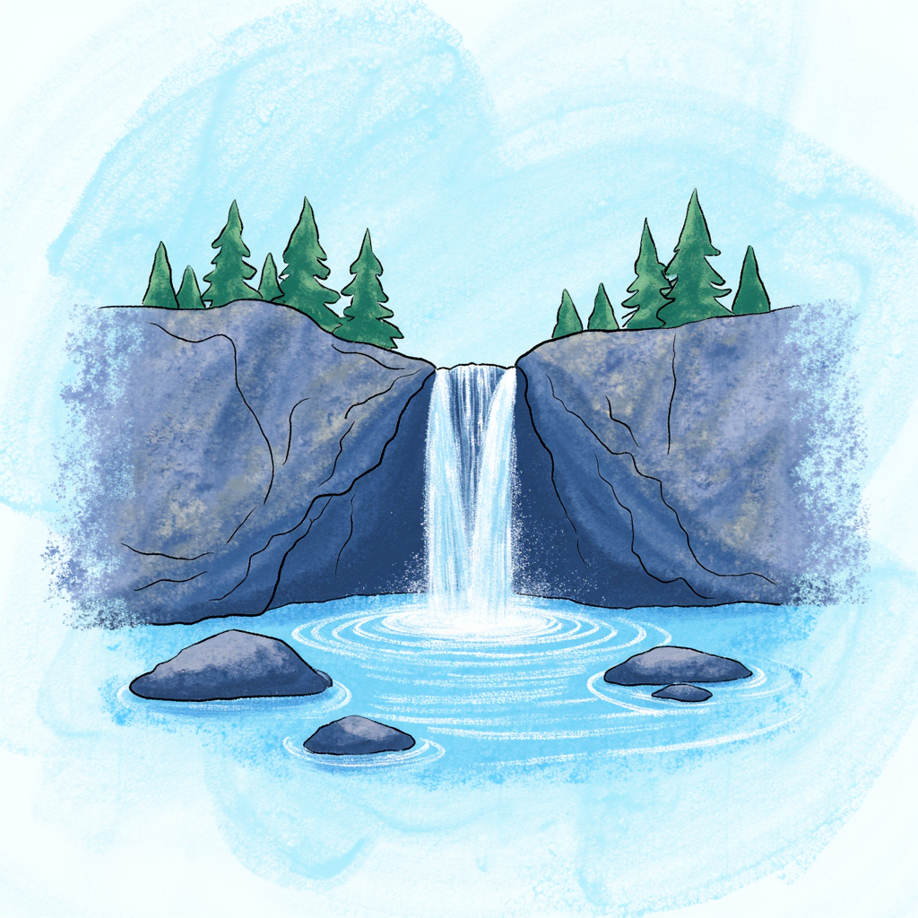 waterfall nghĩa là gì